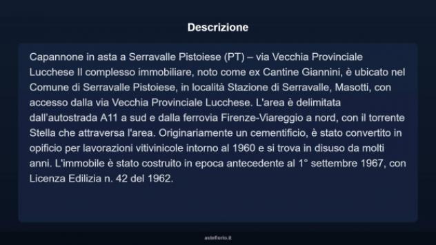 Immobile in asta di 4233 m² in vendita a Serravalle Pistoiese - Foto 6