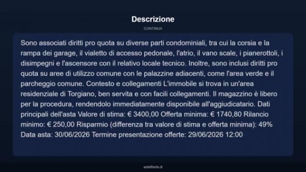 Immobile in asta di 6 m² in vendita a Torgiano - Foto 5