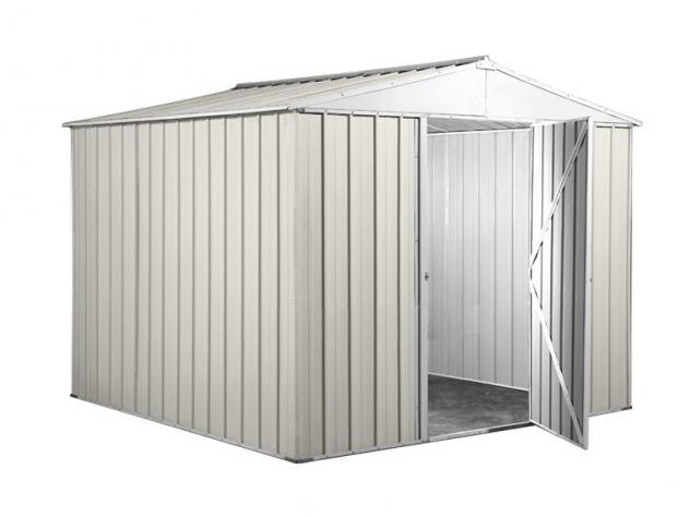 Box prefabbricato, casetta da giardino in lamiera zincata. Capanno deposito attrezzi in Acciaio Zincato 2.76 x 2.60 m x h2.12 m - Peso 110 KG – 7,2 me - Foto 3