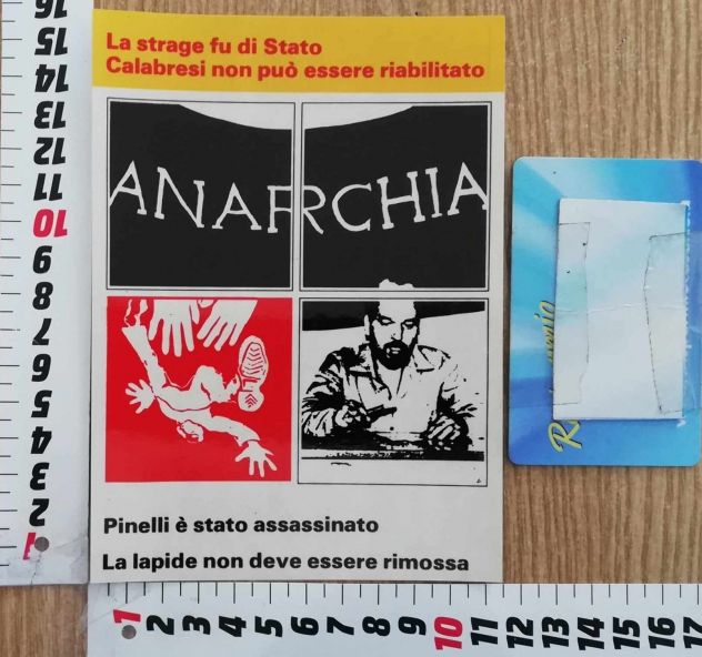 Adesivo (sticker) antimilitarista anarchia - Foto 10