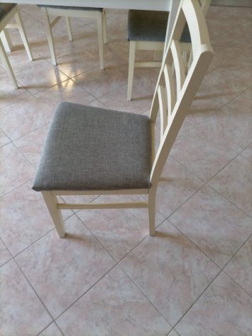 6 SEDIE IN LEGNO BIANCHE - Foto 2