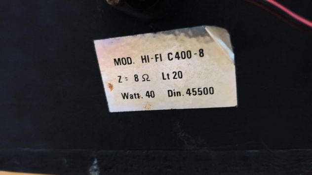 Coppia casse vintage - Fibox Peerless HI-FI C400 - Foto 3