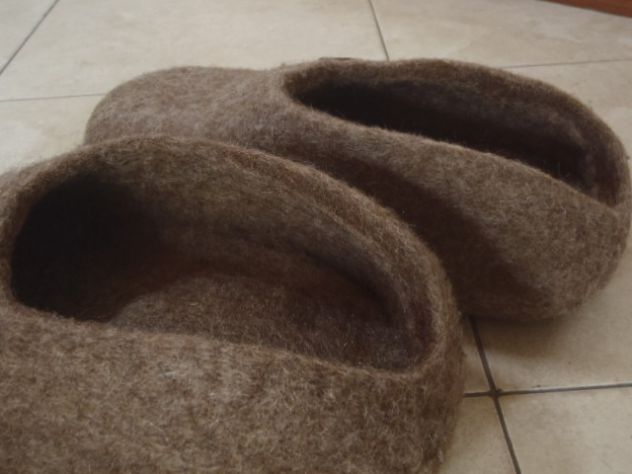 Pantofole lana di feltro - Foto 6