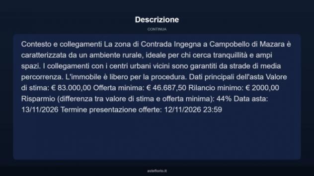 Immobile in asta di 29365 m² in vendita a Campobello di Mazara - Foto 13