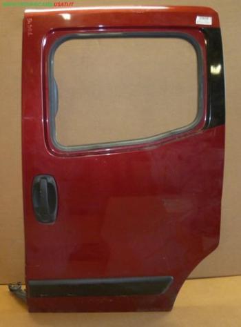 PORTA POST.S.Vetrata ROSSA MET. A COMPASSO (No Vetro) FIAT QUBO (225-3N/4N)  Carrozzeria  Lamierati esterni  Porte  Porta post. sx. FIAT - FIORINO Com