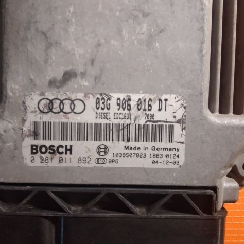 CENTRALINA MOTORE AUDI A3 BOSCH:0281011892 03G906016DT 0281011892 EDC 16U1 CENT - Foto 6