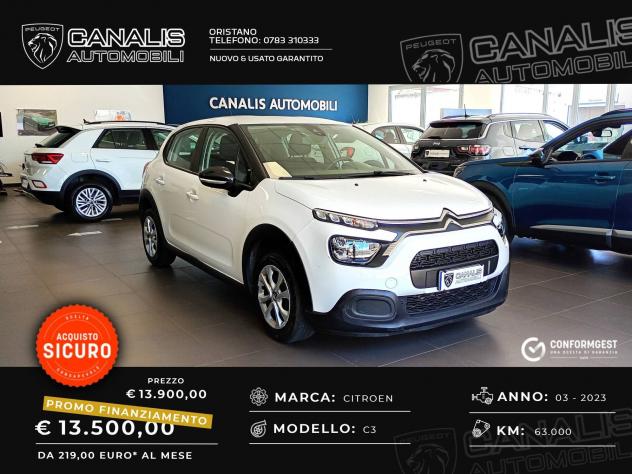 Citroen C3 PureTech 83 S&S Feel - 2023 - AZIENDALE