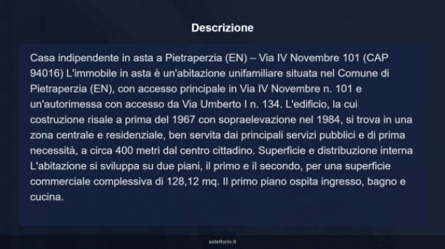 Immobile in asta di 128 m², box auto in vendita a Pietraperzia - Foto 16