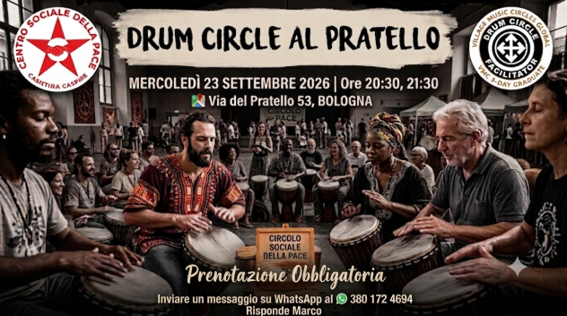 23/09 :DRUM CIRCLE A BOLOGNA – Cerchio di Percussioni e Giochi Ritmici