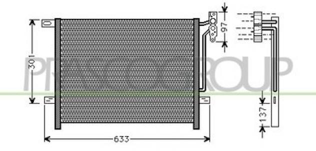 CONDENSATORE ARIA CONDIZIONATA BM624C001 Raffreddamento  Termico  Clima  Condensatore a-c BMW - Z4 E85 ROADSTER - 2003  2009