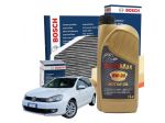 Kit Tagliando Bosch 5 Litri Olio Motore Speed Max 5w30 per Volkswagen Golf 6