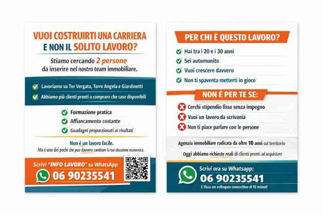 Percorso Professionale nel settore immobiliare - Prima esperienza