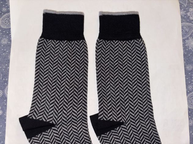 CALZE NUOVE DA UOMO IN COTONE ORIGINALI MARCA DEBERT MADE IN ITALY N’ 41/42 - Foto 9
