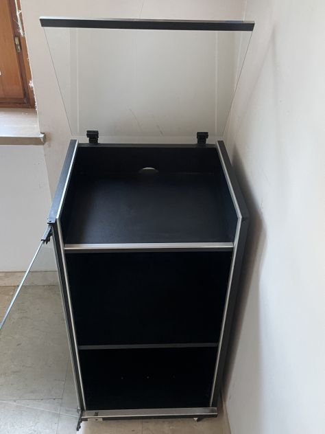 Mobiletto stereo hifi originale vintage con rotelle - Foto 4
