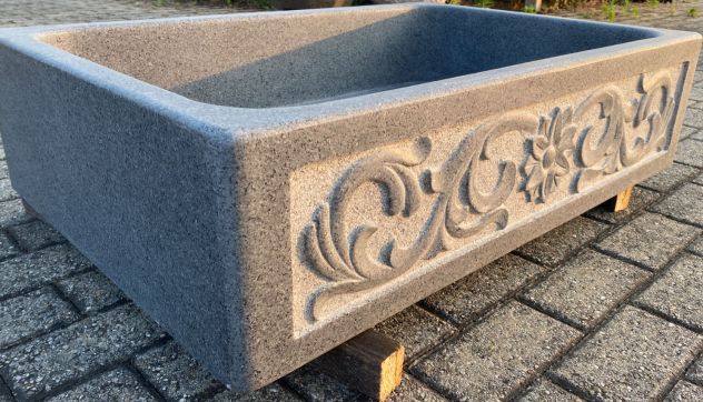 Lavello lavandino per cucina in pietra granito diorite 90cm - Foto 4