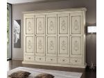 Armadio 5 ante 5 cassetti laccato decorato