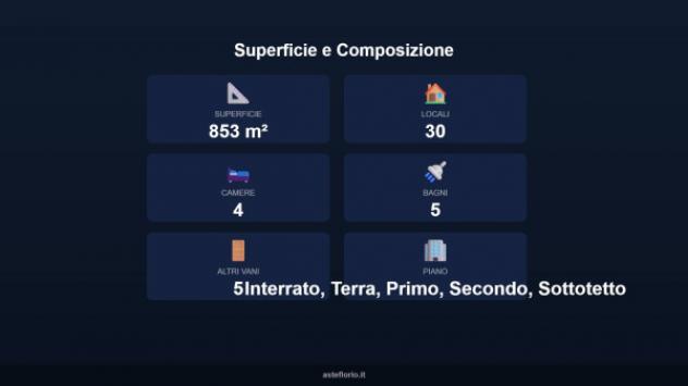 Immobile in asta di 853 m² con più di 5 locali e box auto in vendita a Scafa - Foto 5