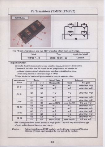 TCM FB15-7 / TCM FB20-7 / TCM FB30-7 Transistor PS codice 181E2-62561 - Foto 3