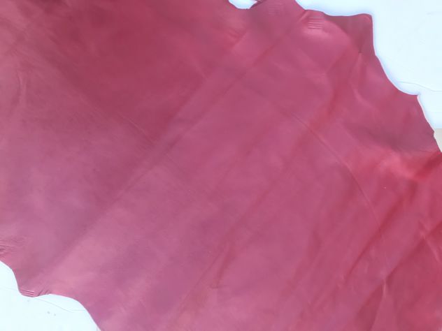 Pelle nappa rosso scarlatto da pelletteria - Foto 3