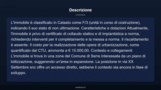 Immobile in asta di 80 m², box auto in vendita a Serre - Foto 4