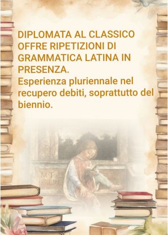 RIPETIZIONI in presenza di LATINO e altre materie