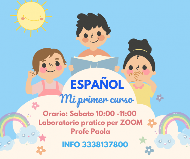 Laboratori di Spagnolo online per bambini