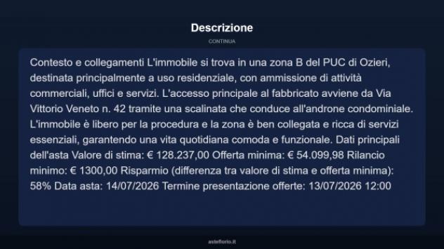 Immobile in asta di 129 m² con più di 5 locali in vendita a Ozieri - Foto 14