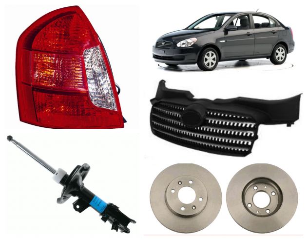 HYUNDAI ACCENT fanale cofano frontale frizione ricambi 2000-2010
