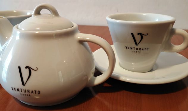 Servizio da tè the cappuccino per 2 persone Venturato – 7 pezzi ceramica - Foto 9