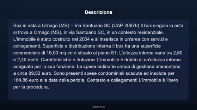 Immobile in asta di 16 m² in vendita a Ornago - Foto 3