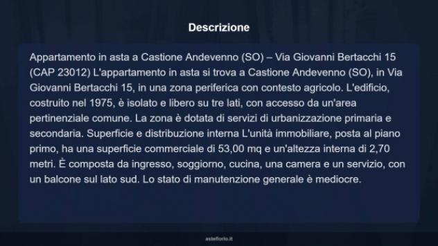 Immobile in asta di 53 m², box auto in vendita a Castione Andevenno - Foto 5