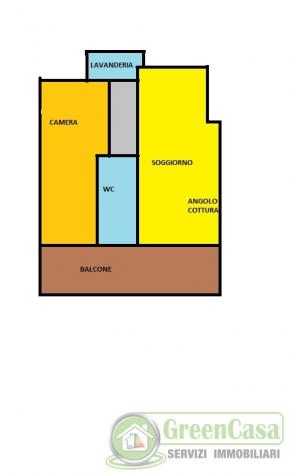 APPARTAMENTO di 2 vani e di 60 mq (RONCELLO) rif. IGC 2.LOCALI RONCELLO - Foto 10