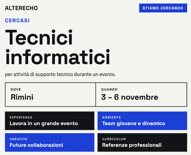 Tecnici Informatici/Video