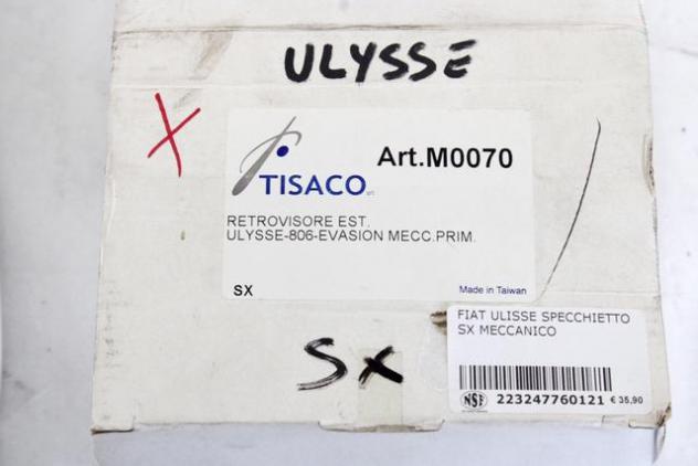1484861899 SPECCHIETTO RETROVISORE ESTERNO SINISTRO MANUALE TISACO FIAT ULYSSE 1.8 BENZ 5M 72KW RICAMBIO NUOVO DA VERNICIARE - Foto 3