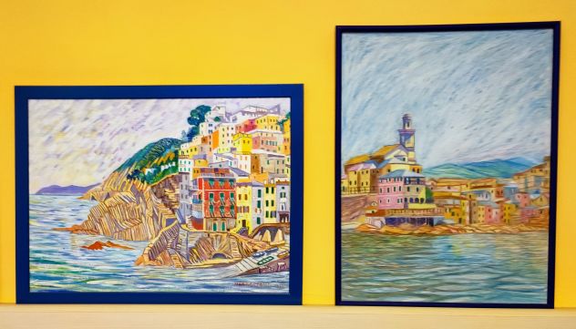 Quadro pittore Gualberto Maragliano "Boccadasse" - Foto 7