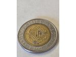 Numismatica moneta bimetallica da 500 lire rep. it. del 1993 100° Banca d'It.