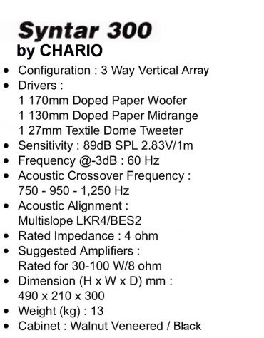 Chario Syntar 300 DIFFUSORI - Foto 4