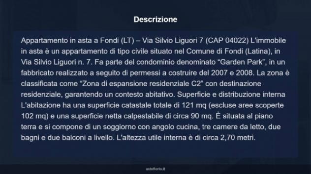 Immobile in asta di 102 m², box auto in vendita a Fondi - Foto 11