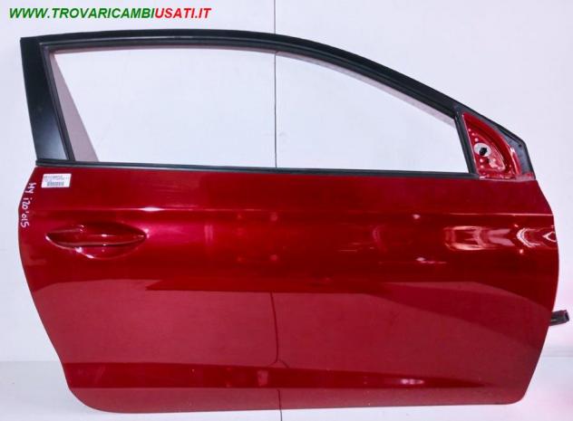 PORTA D. 3 PORTE ROSSO MET AL/SE 999-U1308773 Carrozzeria  Lamierati esterni  Porte  Porta ant. dx. HYUNDAI - i 20 - 01-11-2014 - 2018, HYUNDAI - i 20
