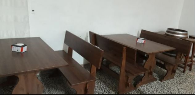 Panche in legno massello in pino per pub per irish pub - Foto 5