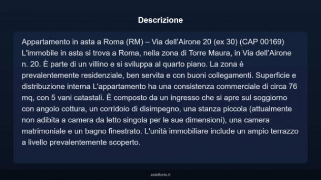 Immobile in asta di 76 m² in vendita a Roma - Foto 3