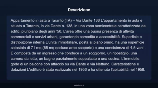 Immobile in asta di 71 m² in vendita a Taranto - Foto 11
