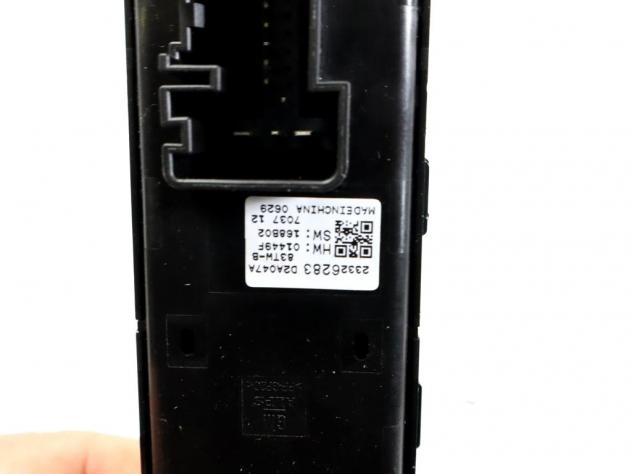 23326283 COMANDO INTERRUTTORE ALZA-VETRO ALZA-CRISTALLO PORTA ANTERIORE DESTRA OPEL INSIGNIA B SW 1.5 B 103KW 6M 5P (2018) RICAMBIO USATO - Foto 3