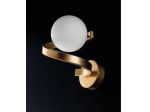 applique 1 luce sinfonia sfere vetro design bianco opaco moderna nuovo joshop