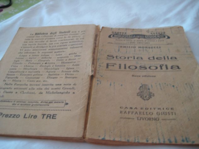 LIBRICINO STORIA DELLA FILOSOFIA ANNO 1934 - Foto 3