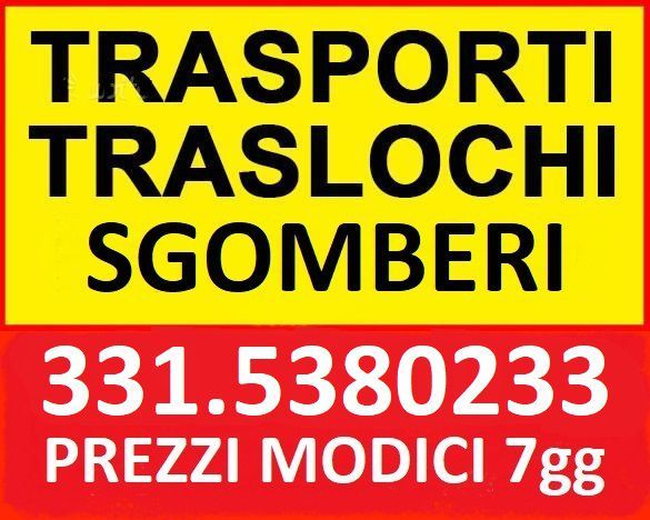 ROMA NOLEGGIO FURGONE TRASPORTI TRASLOCHI SGOMBERI SMALTIMENTI ECONOMICI 7GG SU7 - Foto 2