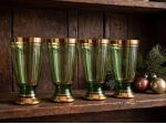 Set 4 bicchieri 1960 vetreria italiana