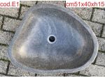 Lavabo lavandino da appoggio in pietra sasso di fiume 5