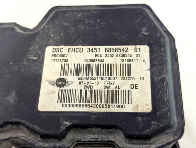 34516858542 CENTRALINA POMPA AGGREGATO ABS MINI COUNTRYMAN 1.6 D 82 KW R60 2WD (2013) RICAMBIO USATO - Foto 4