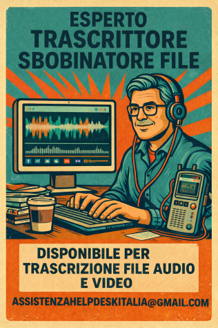Esperto trascrittore files a tua disposizione